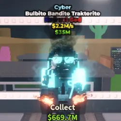 Bulbito Bandito Traktorito Cyber 2,2M s (Brainrot God персо… — Roblox, лот №222159