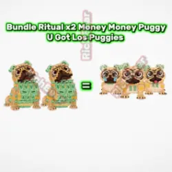 Bundle x2 Money Money Puggy - U Got Los Puggies New Ritual … — Roblox, лот №222197