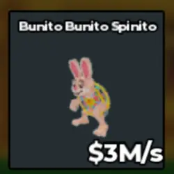 Bunito Bunito Spinito 3 M s @sheweiszh (Секретный персонаж) — Roblox, лот №222202