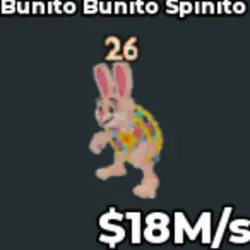 Bunito Bunito Spinito 478 (Секретный персонаж) — Roblox, лот №222205