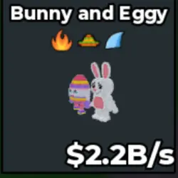 Bunny and Eggy 2.2B s DT57 (Секретный персонаж) — Roblox, лот №222224