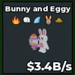 Bunny and Eggy 3.4B s Easter Trait Ahyar (Секретный персона… — Roblox, лот №222230