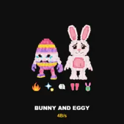 Bunny and Eggy 4B s (Секретный персонаж) — Roblox, лот №222233