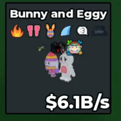 Bunny and Eggy 6.1B s (Секретный персонаж) — Roblox, лот №222237