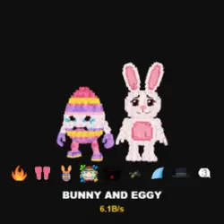 Bunny and Eggy 6.1B s (Секретный персонаж) — Roblox, лот №222238