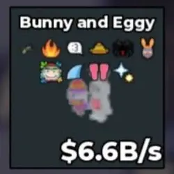 Bunny and Eggy 6.6B s with 10 Trait, Good and Clear Trait R… — Roblox, лот №222242