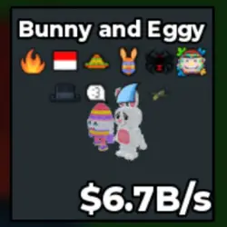 Bunny and Eggy 6.7B s (Секретный персонаж) — Roblox, лот №222243