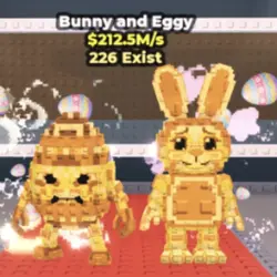 Bunny and Eggy Gold Secret Exclusive (Секретный персонаж) — Roblox, лот №222248