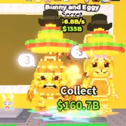 bunny and eggy gold strong 6.8b s (Секретный персонаж) — Roblox, лот №222249