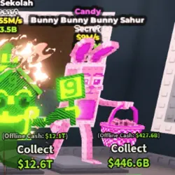 Bunny Bunny Bunny Sahhur ·Candy (Секретный персонаж) — Roblox, лот №222253