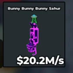 Bunny Bunny Bunny Sahur - Galaxy - 20.2 M s (Секретный перс… — Roblox, лот №222258