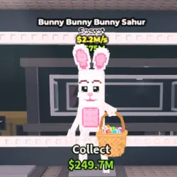 Bunny Bunny Bunny Sahur 2,2M s (Секретный персонаж) — Roblox, лот №222262