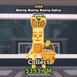 Bunny Bunny Bunny Sahur Gold 2,8M s (Секретный персонаж) — Roblox, лот №222277