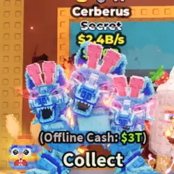 Bunny Trait Cerberus Diamon 2.4B s With 3 Good Trait Secret… — Roblox, лот №222284