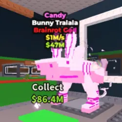 Bunny Tralala Candy 1M s - God Candy (Brainrot God персонаж) — Roblox, лот №222291