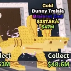 Bunny Tralala GOLD (Brainrot God персонаж) — Roblox, лот №222294