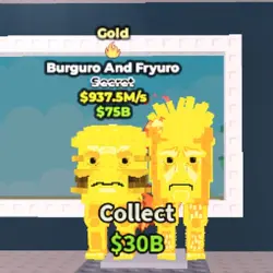 Burguro and Fryuro (1 Strait Fire) [Gold] 937.5 M s (Секрет… — Roblox, лот №222360