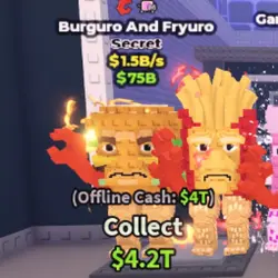 Burguro and Fryuro - 1.5b s (Секретный персонаж) — Roblox, лот №222372