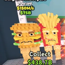 Burguro and Fryuro - 150 M s (Секретный персонаж) — Roblox, лот №222374