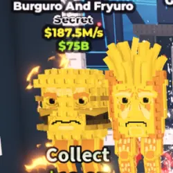 Burguro and Fryuro - 187.5 M s - Gold (Секретный персонаж) — Roblox, лот №222375
