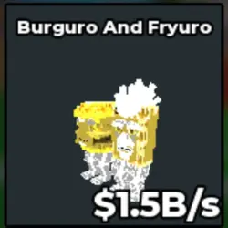 Burguro and Fryuro 1.5B S DIVINE Og (Секретный персонаж) — Roblox, лот №222394