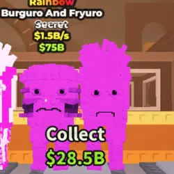 Burguro and Fryuro 1.5B s Rainbow (Секретный персонаж) — Roblox, лот №222338