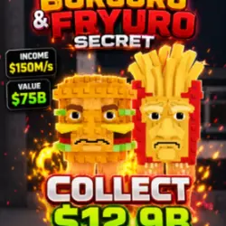 Burguro and Fryuro 150 - 700M s (Секретный персонаж) — Roblox, лот №222399