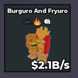 Burguro and Fryuro 2.1B s (Секретный персонаж) — Roblox, лот №222415