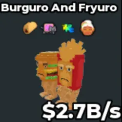 Burguro and Fryuro 2.7B s DT61 (Секретный персонаж) — Roblox, лот №222427