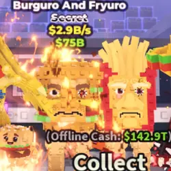 Burguro and Fryuro 2.9B s Secret (Секретный персонаж) — Roblox, лот №222430