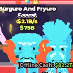 Burguro and Fryuro 2B crab (Секретный персонаж) — Roblox, лот №222431