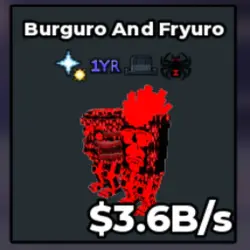 Burguro and Fryuro 3.6B s (Секретный персонаж) — Roblox, лот №222444