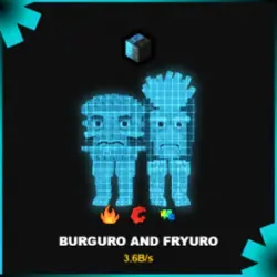 Burguro And Fryuro 3.6B s Cyber (Секретный персонаж) — Roblox, лот №222446