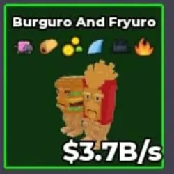 Burguro and Fryuro 3.7B s Lucky Trait Ahyar (Секретный перс… — Roblox, лот №222449