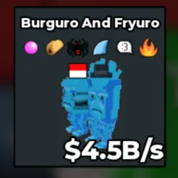 Burguro and Fryuro 4.5B s (Секретный персонаж) — Roblox, лот №222456