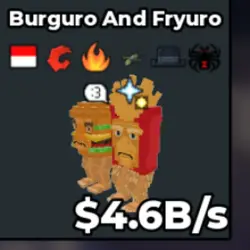 Burguro and Fryuro 4.6B s (Секретный персонаж) — Roblox, лот №222457