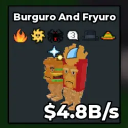 Burguro and Fryuro 4.8B s (Секретный персонаж) — Roblox, лот №222460