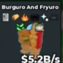Burguro and Fryuro 5.2B s Steven (Секретный персонаж) — Roblox, лот №222469