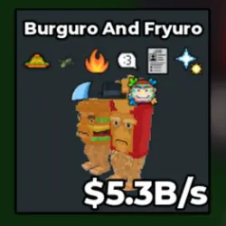 Burguro and Fryuro 5.3B s (Секретный персонаж) — Roblox, лот №222470