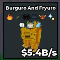 Burguro and Fryuro 5.4B s (Секретный персонаж) — Roblox, лот №222471