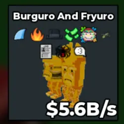 Burguro and Fryuro 5.6B s (Секретный персонаж) — Roblox, лот №222473