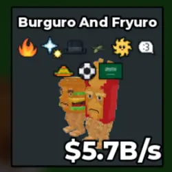 Burguro and Fryuro 5.7B s (Секретный персонаж) — Roblox, лот №222474