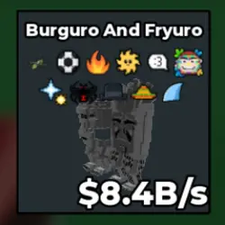 Burguro and Fryuro 8.4B s (Секретный персонаж) — Roblox, лот №222486
