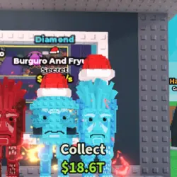 Burguro and Fryuro 825M s Diamond Santa Hat EXCLUSIVE (Секр… — Roblox, лот №222487