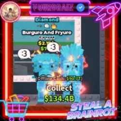 Burguro and Fryuro Diamond 2.1B s (Секретный персонаж) — Roblox, лот №222510