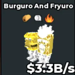 Burguro and Fryuro Divine 3.3B s (Секретный персонаж) — Roblox, лот №222522