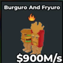 Burguro and Fryuro Fire Trait 900M s (Секретный персонаж) — Roblox, лот №222526