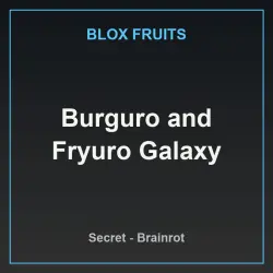 Burguro and Fryuro Galaxy (Секретный персонаж) — Roblox, лот №222528
