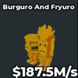 Burguro and Fryuro Gold (Секретный персонаж) — Roblox, лот №222531
