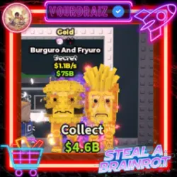 Burguro and Fryuro Gold 1.1B s ALL Good Traits with Spider … — Roblox, лот №222532